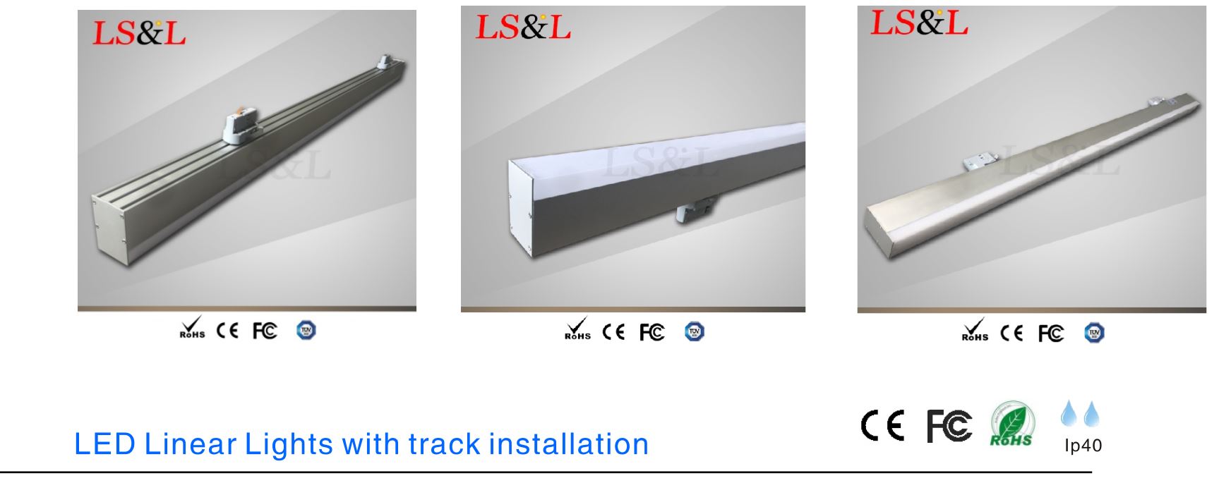 lampu linear yang dipimpin dengan fungsi trek
